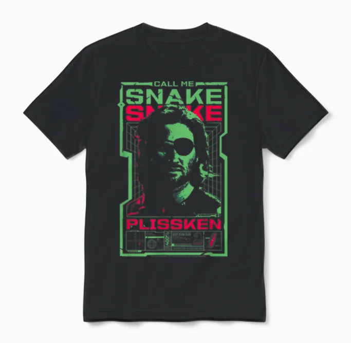 évadez-Vous De New York, Appelez-Moi Snake Plissken, Kurt Russell Unisex T-Shirt in Black