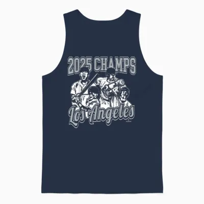 Los Angeles 2025 World Champions Unisex Tank Top - Navy