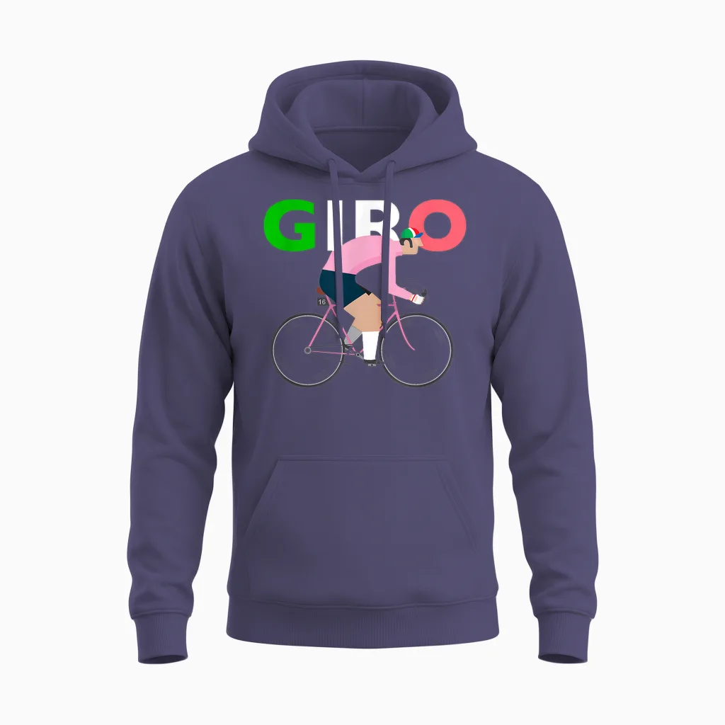 Rosa Trikot I Radfahren I Biking I Giro I Italien Unisex Hoodie in Heather Sport Dark Navy
