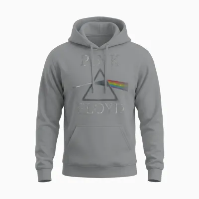 Official Pink Floyd the Dark Side of the Moon Prism Unisex Hoodie - Sport Grey