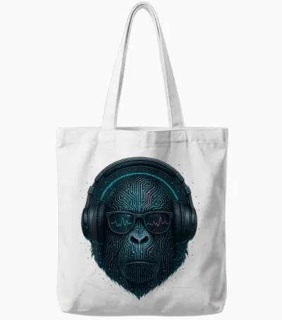 Techno House Electro Minimal Goa Psy Trance Acid Rave Dnb Tote Bags - White