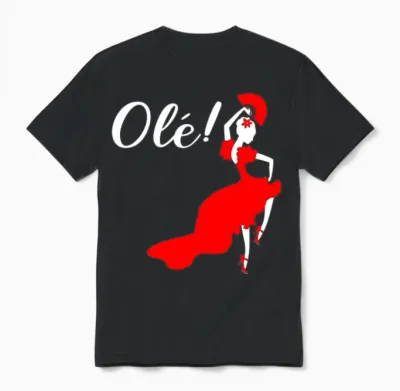 Spain Flamenco Flamenco Dancer Unisex T-Shirt - Black