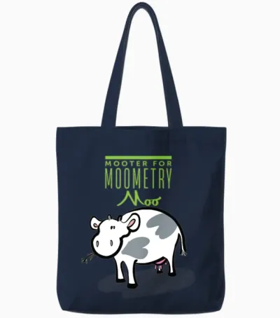 Mooter for Moometry Moo Tote Bags - Navy