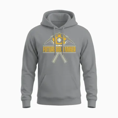 Gold Mining Unisex Hoodie - Sport Grey