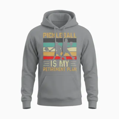 Funny Pickleball Unisex Hoodie - Sport Grey