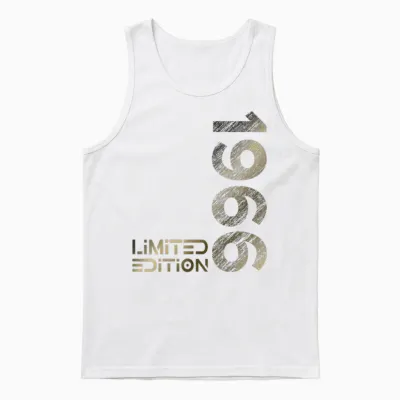 Limited Edition Jahrgang 1966 Mann Frau 60. Geburtstag Unisex Tank Top - White