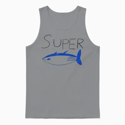 Super Tuna Tuna Fish Army Friend Gift, Kpop Unisex Tank Top - Sport Grey