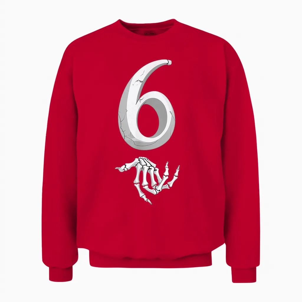 Funny 67 Six Seven Meme Couple Matching Halloween Costume Unisex Sweatshirt in Red