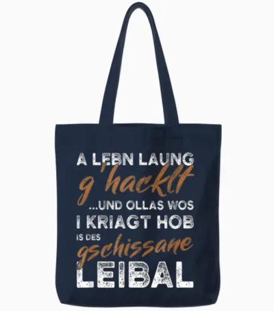 Pension 2026 Ein Leben Lang Gearbeitet Pensionisten Tote Bags - Navy