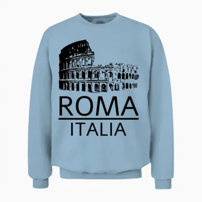 Roma Italia Unisex Sweatshirt - Light Blue