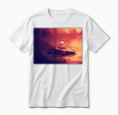 Retro Water Droplet Exploration Unisex T-Shirt - White
