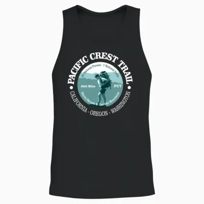 Pacific Crest Trail (t) Unisex Tank Top - Black