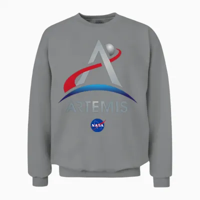 Nasa Artemis Mission Logo Unisex Sweatshirt - Sport Grey