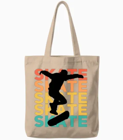 Skate Tote Bags - Natural