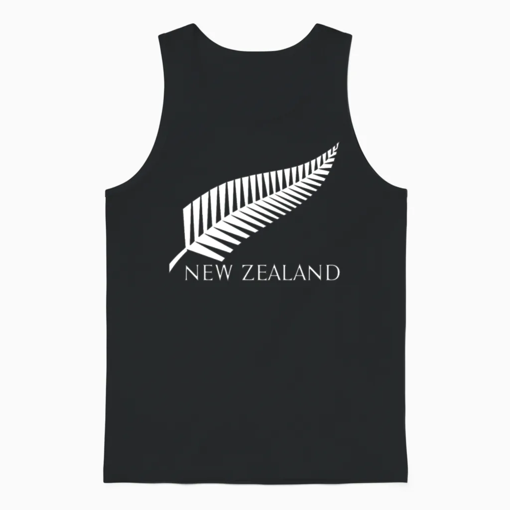 New Zealand Rugby Unisex Tank Top in Black