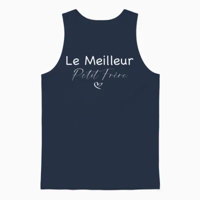 The Best Little Brother Unisex Tank Top - Navy