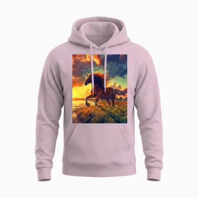 Horses Are My Life Unisex Hoodie - Light Pink