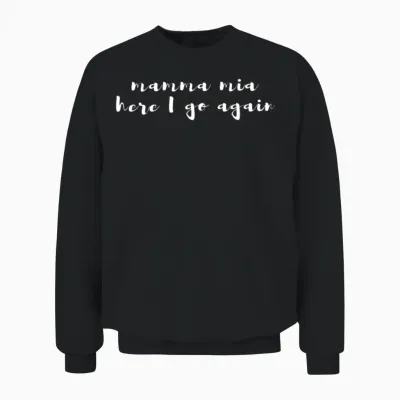 Mamma Mia Unisex Sweatshirt - Black