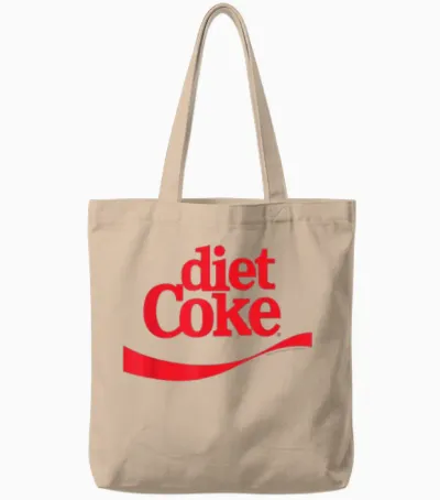 Coca-Cola - Diet Coke Tote Bags - Natural