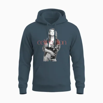 Photo Officielle Du Logo Rouge Celine Dion T-Shirt Haut De Gamme Unisex Hoodie - Dark Heather