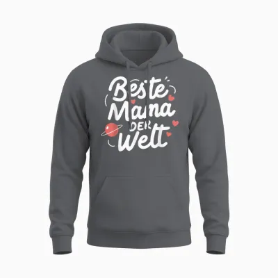 Beste Mama Der Welt Muttertag Geburtstag Mutter Sohn Tochter Unisex Hoodie - Charcoal