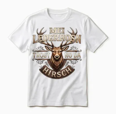 Trachtenshirt Herren Trachten Shirt Passend Für Oktoberfest Unisex T-Shirt - White