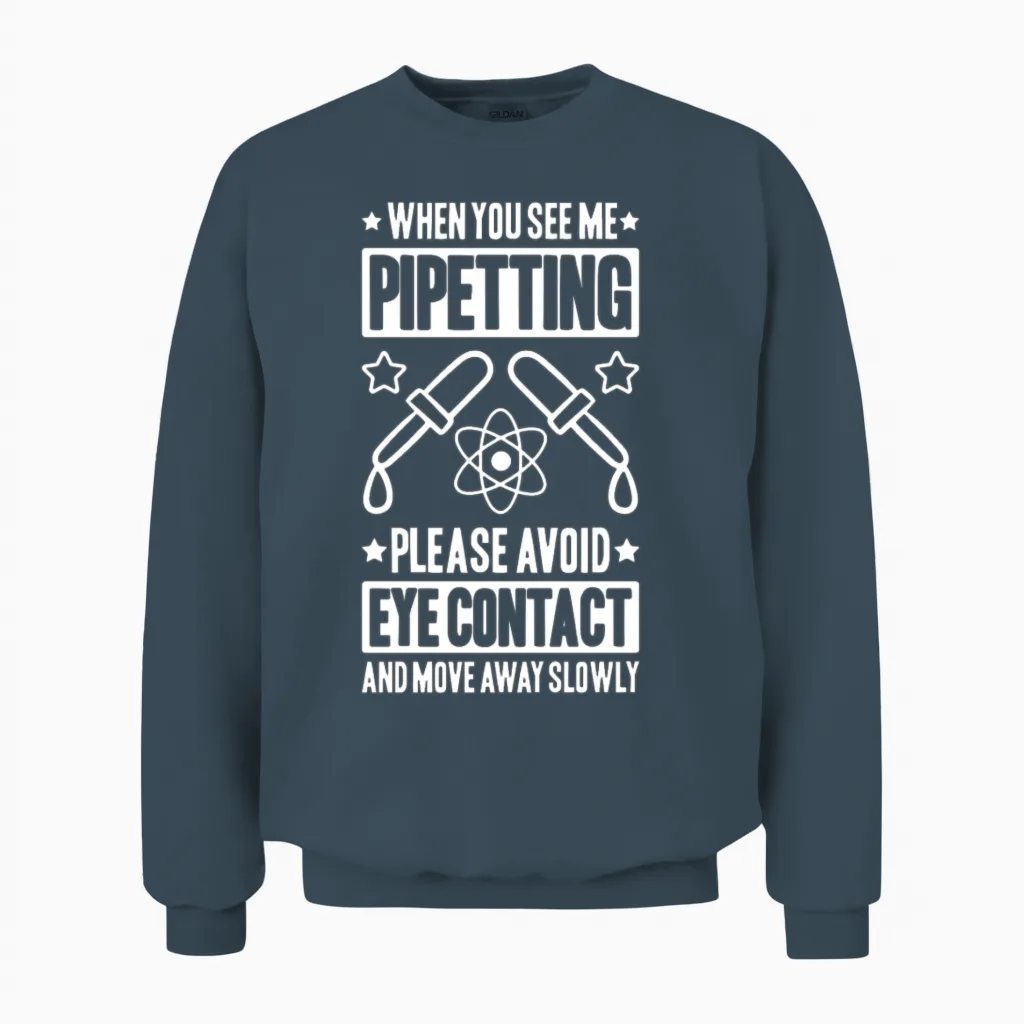 Biochemistry Biochemist Biology Biologist Genetics Unisex Sweatshirt in Dark Heather
