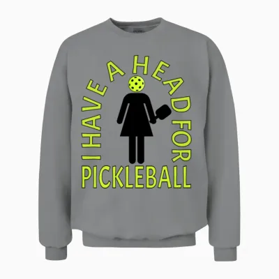Funny Pickleball Women Unisex Sweatshirt - Sport Grey