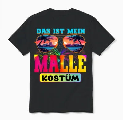 Costume Mallorca Party Malle Party Outfit Malle Accessories Unisex T-Shirt - Black