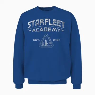 Star Trek Starfleet Academy 2161 Vintage Collegiate Unisex Sweatshirt - Royal