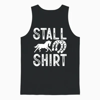Stable Shirt Riding Horse Animal Horse Holder Women's T-Shirt, Black Unisex Tank Top - Black