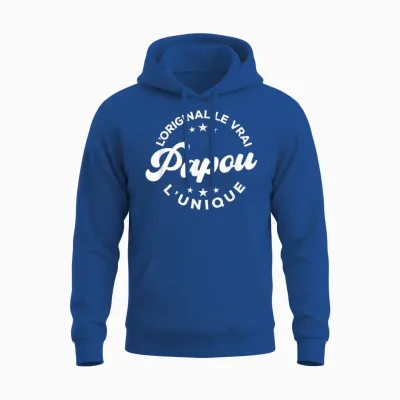 Papou the Original the Unique Gift Men's Grandfather's Day Unisex Hoodie - Royal