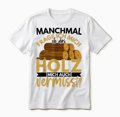 Holzarbeiter Geschenk Forstwirt Spruch Lustig Männer Ob Das Unisex T-Shirt - White