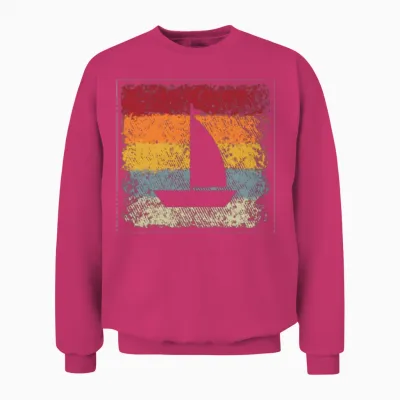 Sailing Retro Unisex Sweatshirt - Heliconia