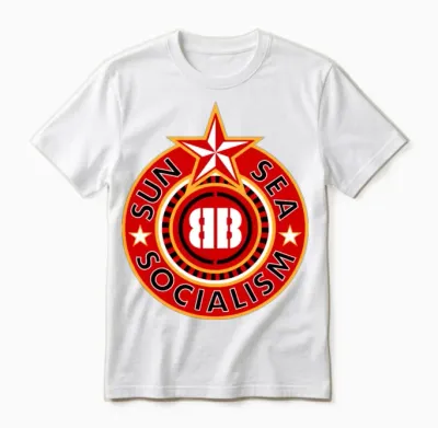 Billy Bragg Sun Sea Socialism Unisex T-Shirt - White