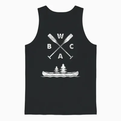 Bwca Boundary Waters Canoe Design Unisex Tank Top - Black