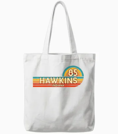 Indiana 85 Retro Vintage Tote Bags - White