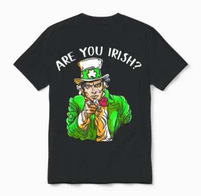 Leprechaun Irischer Onkel St. Paddy's Charm St. Patrick's Day Unisex T-Shirt - Black