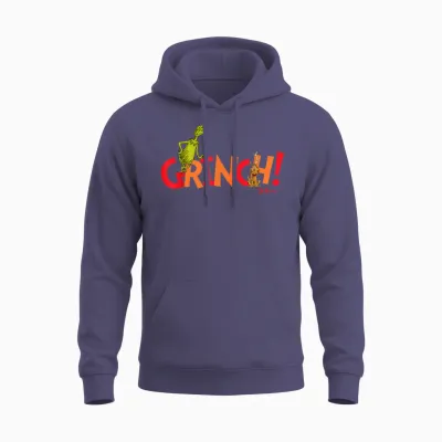 Dr. Seuss Grinch! with Max Unisex Hoodie - Heather Sport Dark Navy