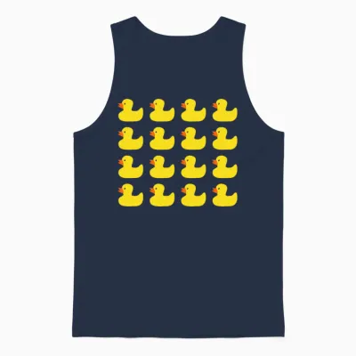 Rubber Ducks Unisex Tank Top - Navy