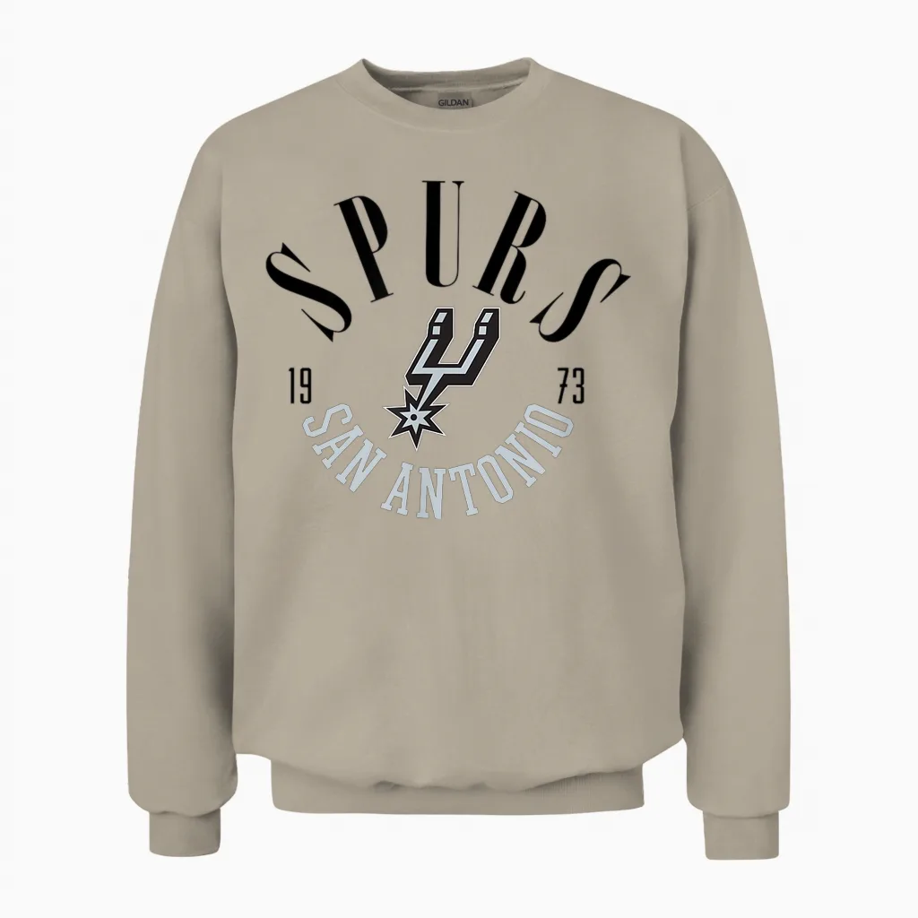Gamme Des Spurs Officiels Nba San Antonio Unisex Sweatshirt in Sand