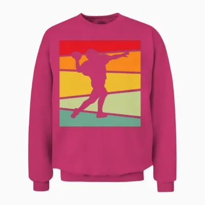 Football Retro Unisex Sweatshirt - Heliconia