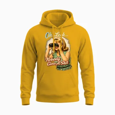 Retro Pinup Lookout Unisex Hoodie - Gold
