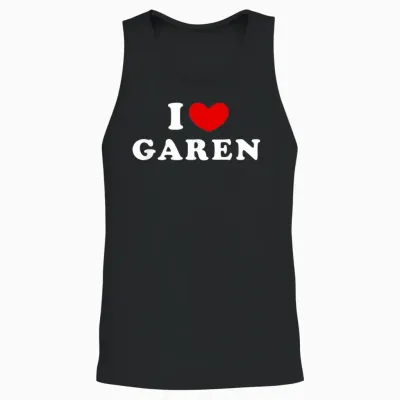 Personalized for Garen & Friends Unisex T-Shirt Black V-Neck Short Sleeve T-Shirt Young Garen Fans League of Legends S, Black, S Unisex Tank Top - Black