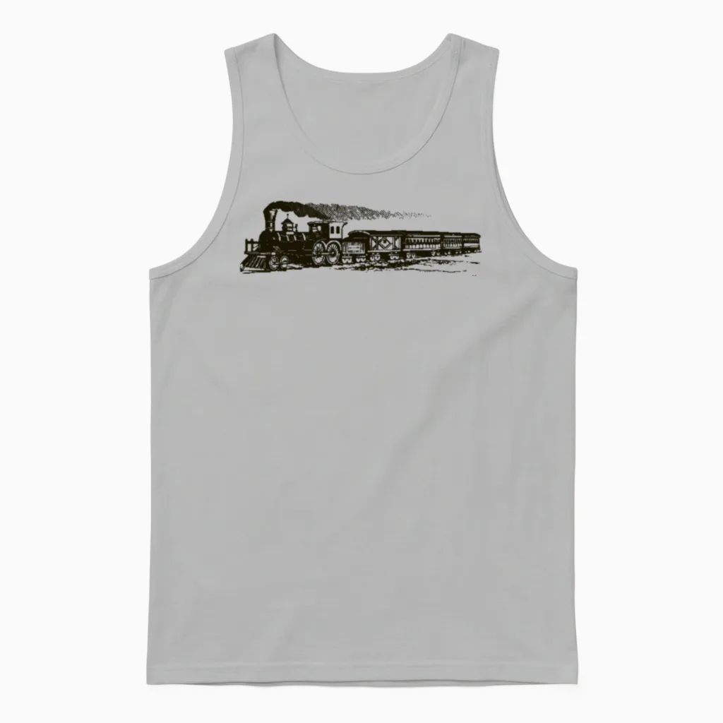 Train Unisex Tank Top in Ash