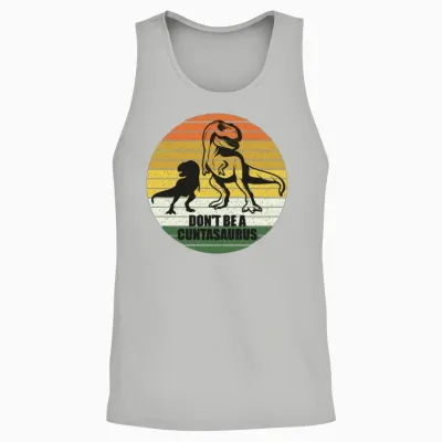Funny Dinosaur Lover Unisex Tank Top - Ash
