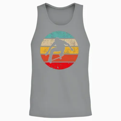 Skate Retro Unisex Tank Top - Sport Grey