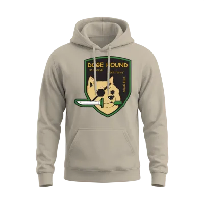 Doge Hound Metal Gear Solid T-Shirts Unisex Hoodie - Sand