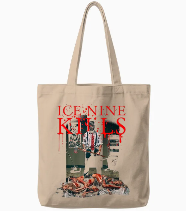 Ice Nine Kills - Bloody T-Shirt, Black Tote Bags in Natural