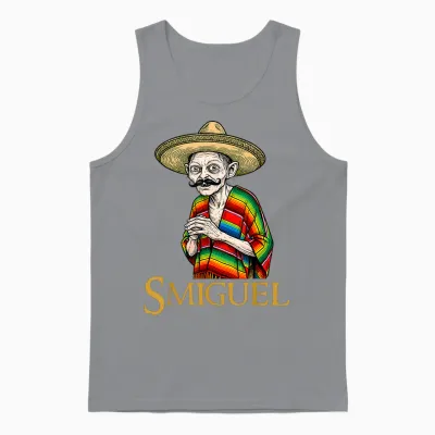 Smiguel Mexican Sombrero Lustiges Mexikanisches Kultur-Mashup Unisex Tank Top - Sport Grey